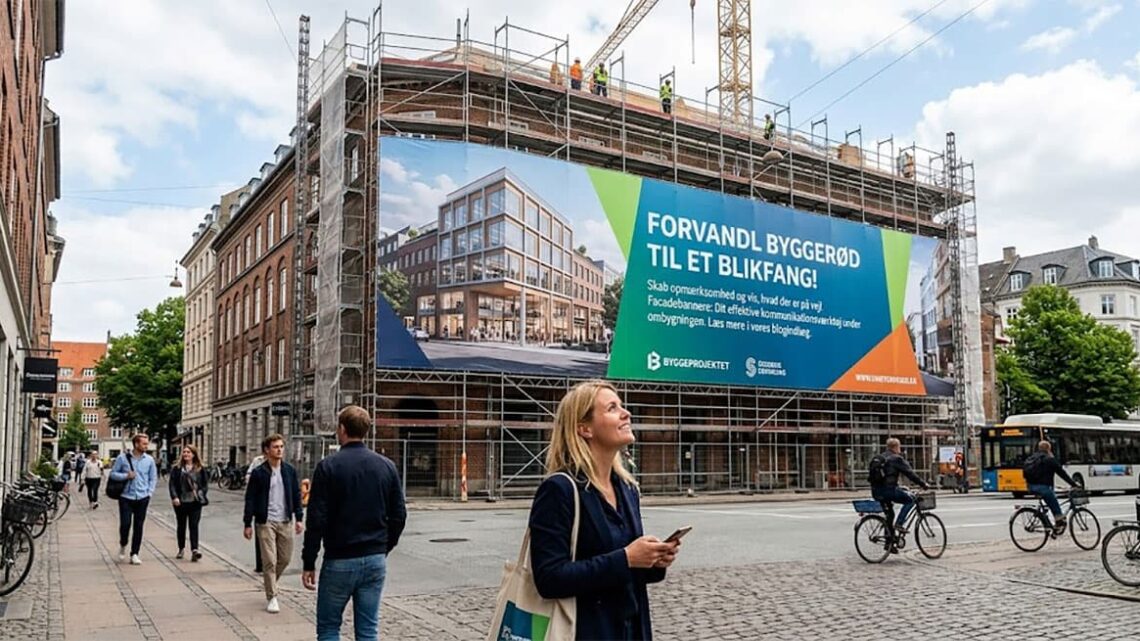 Skab opmærksomhed om din ombygning med personlige facadebannere